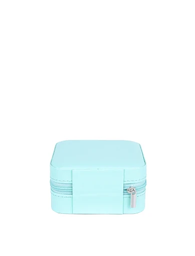 Бокс для прикрас MIRATON з екошкіри блакитний - фото 3 - Miraton