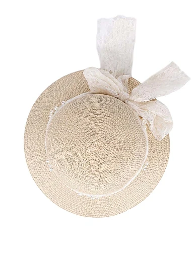Капелюх із соломи молочного кольору - фото 4 - Miraton