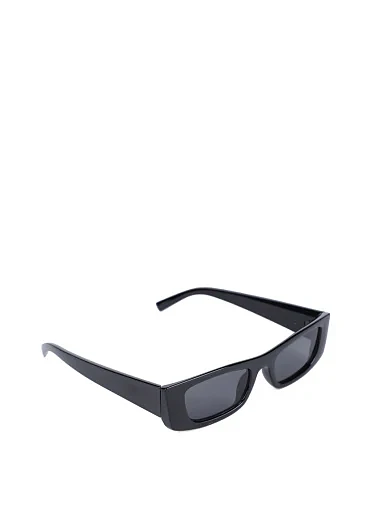Солнцезащитные очки прямоугольные черные - фото 2 - Miraton