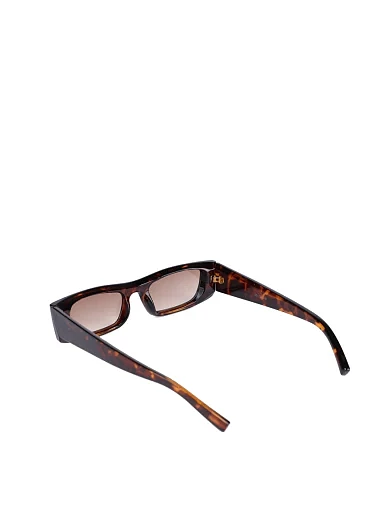 Сонцезахисні окуляри прямокутні коричневі - фото 4 - Miraton