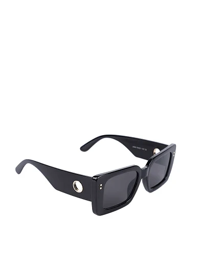 Сонцезахисні окуляри прямокутні чорні - фото 2 - Miraton