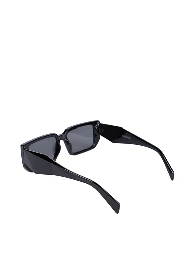 Сонцезахисні окуляри прямокутні чорні - фото 3 - Miraton