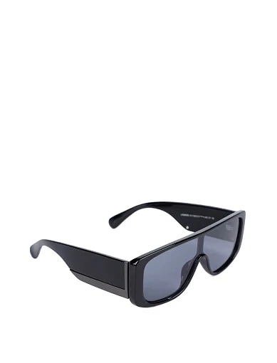 Сонцезахисні окуляри-маски овальні чорні(26008) - фото 2 - Miraton