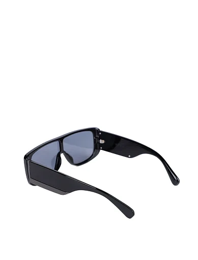 Сонцезахисні окуляри-маски овальні чорні(26008) - фото 3 - Miraton