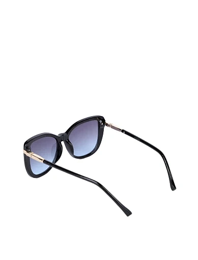 Солнцезащитные очки кошачий глаз черные - фото 3 - Miraton