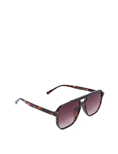 Сонцезахисні окуляри прямокутні коричневі - фото 2 - Miraton