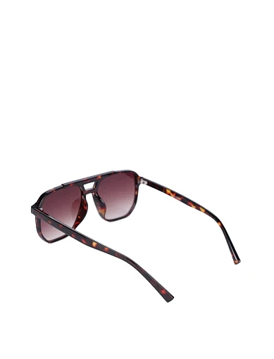 Сонцезахисні окуляри прямокутні коричневі - фото 3 - Miraton