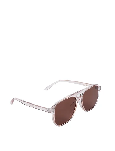 Сонцезахисні окуляри прямокутні бежеві - фото 2 - Miraton