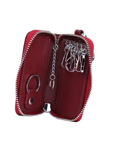 Ключниці шкіряні бордові - фото 4 - Miraton