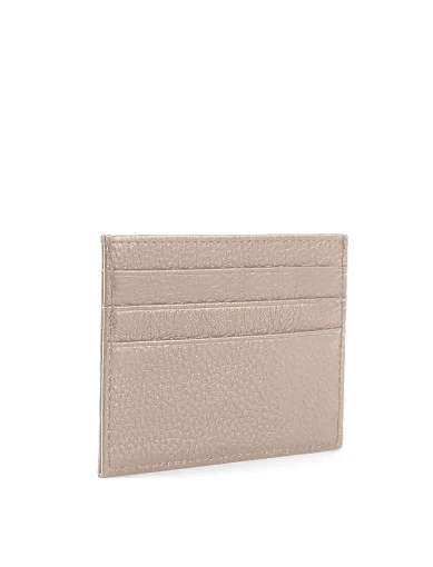 Визитница кожаная бежевая - фото 3 - Miraton