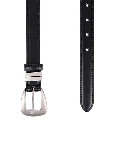 Жіночий ремінь шкіряний чорний - фото 2 - Miraton