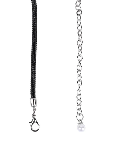 Жіночий ремінь з камінням чорний - фото 2 - Miraton