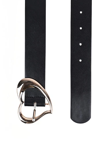 Жіночий ремінь з екошкіри чорний - фото 2 - Miraton