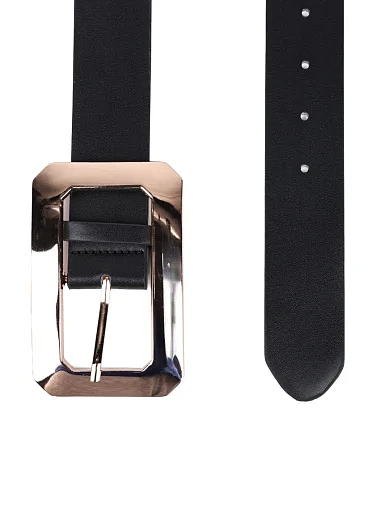 Жіночий ремінь з екошкіри чорний - фото 2 - Miraton