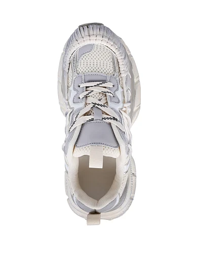 Жіночі кросівки Attizzare зі штучної шкіри рисового кольору - фото 5 - Miraton