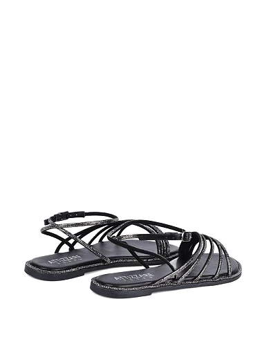 Жіночі сандалі Attizzare зі штучної шкіри чорні - фото 4 - Miraton