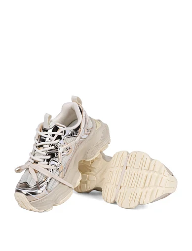 Жіночі кросівки Attizzare зі штучної шкіри бежеві - фото 2 - Miraton