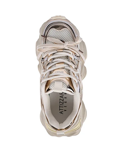 Жіночі кросівки Attizzare зі штучної шкіри бежеві - фото 5 - Miraton