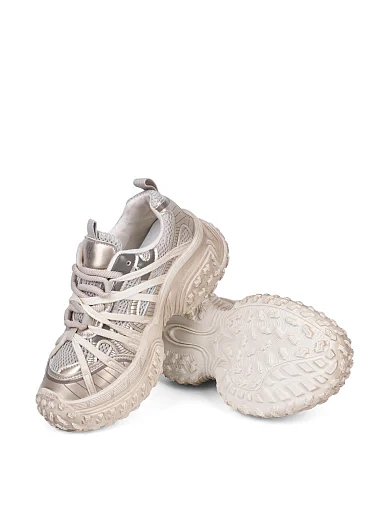 Жіночі кросівки Attizzare зі штучної шкіри бежеві - фото 2 - Miraton