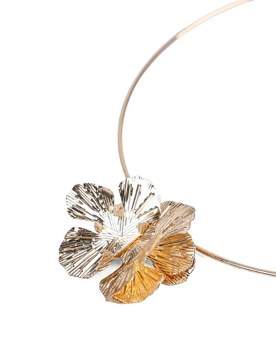 Комплект прикрас кольє з підвіскою та сережки квіти - фото 2 - Miraton