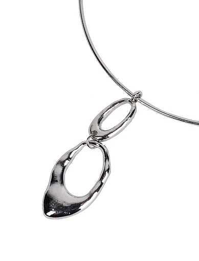 Кольє з великою підвіскою срібло - фото 2 - Miraton