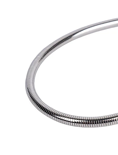 Чокер-джгут металевий срібло - фото 2 - Miraton