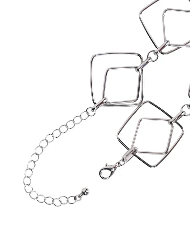 Кольє геометрія в сріблі - фото 2 - Miraton