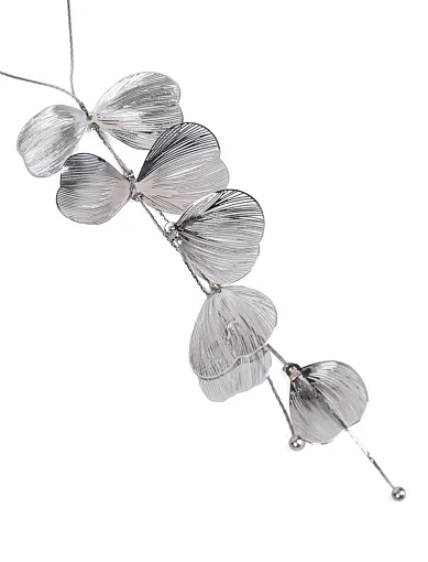 Кольє з підвіскою квіти в сріблі - фото 2 - Miraton