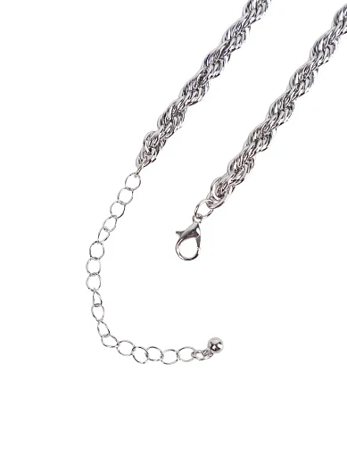 Намисто ланцюжок з квіткою в сріблі - фото 2 - Miraton