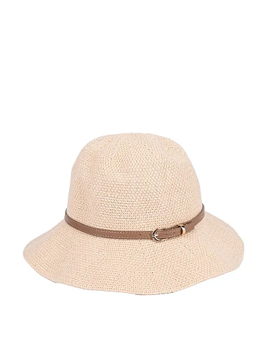 Капелюх із соломи молочного кольору - фото 2 - Miraton