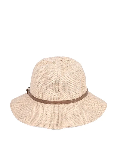 Капелюх із соломи молочного кольору - фото 3 - Miraton