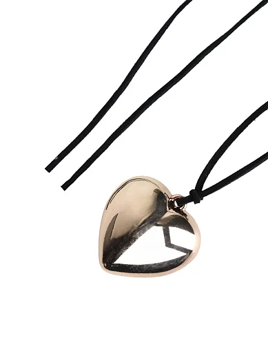 Колье шнурок с подвеской сердце - фото 2 - Miraton