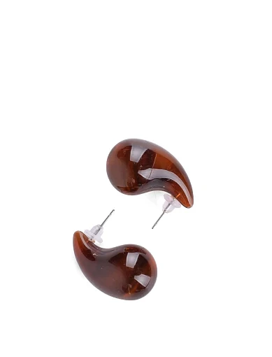 Сережки напівкруглі метал - фото 2 - Miraton