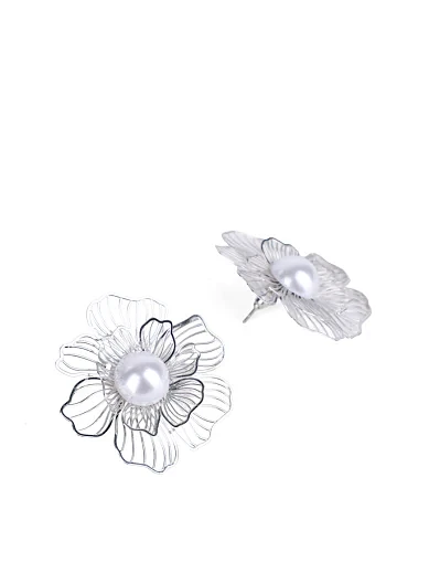 Серьги пуссеты цветок - фото 2 - Miraton