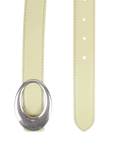 Жіночий ремінь шкіряний зелений - фото 2 - Miraton