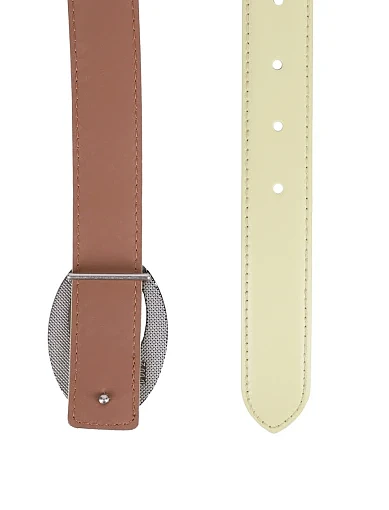 Жіночий ремінь шкіряний зелений - фото 3 - Miraton