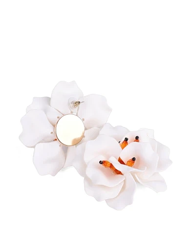 Сережки пуссети квітка - фото 2 - Miraton