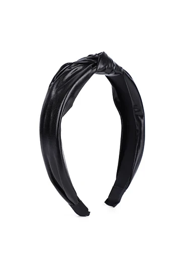 Широкий обуч з екошкіри чорний - фото 2 - Miraton