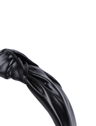 Широкий обуч з екошкіри чорний - фото 3 - Miraton