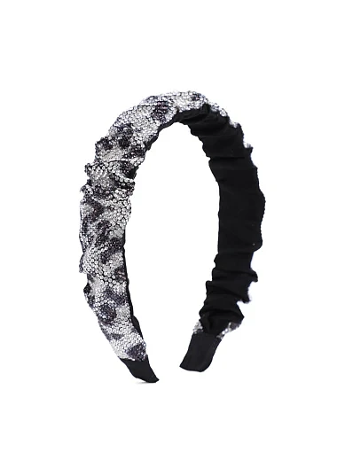 Широкий обруч для волосся у стразах різнокольоровий - фото 2 - Miraton