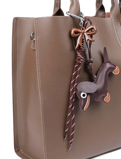 Підвіска-брелок для сумочки такса коричневий(CR-2) - фото 3 - Miraton