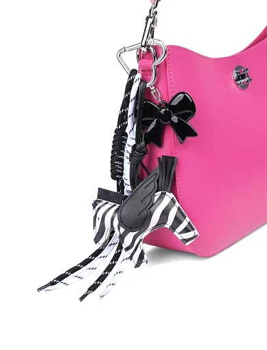 Підвіска-брелок для сумочки зебра чорно-білий - фото 3 - Miraton