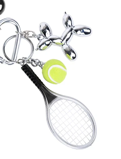 Брелок для сумочки шнурки і підвіски-теніс різнокольорові(CR-8) - фото 2 - Miraton