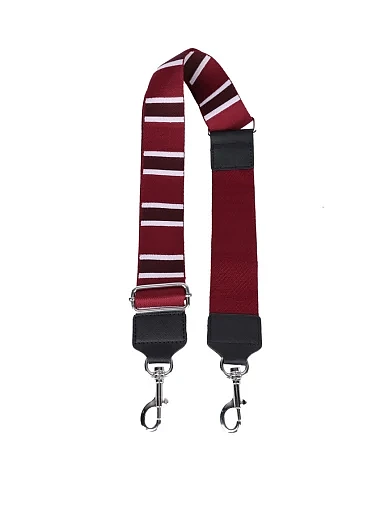 Ремінь для сумок тканинний бордовий - фото 2 - Miraton