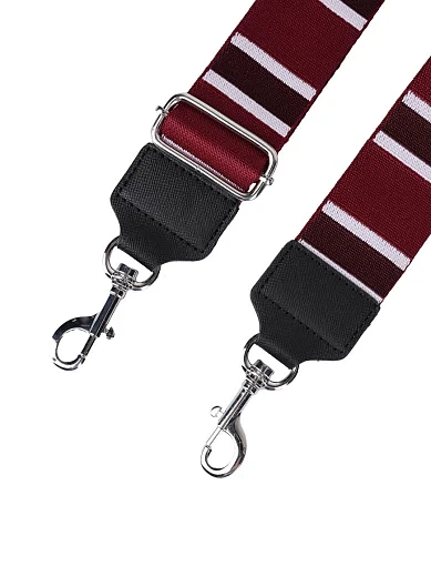 Ремінь для сумок тканинний бордовий - фото 3 - Miraton