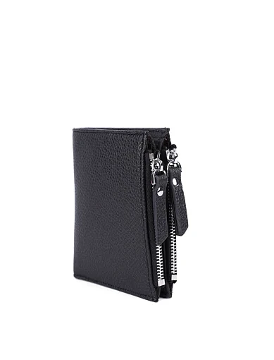 Жіночий гаманець шкіряний чорний - фото 2 - Miraton