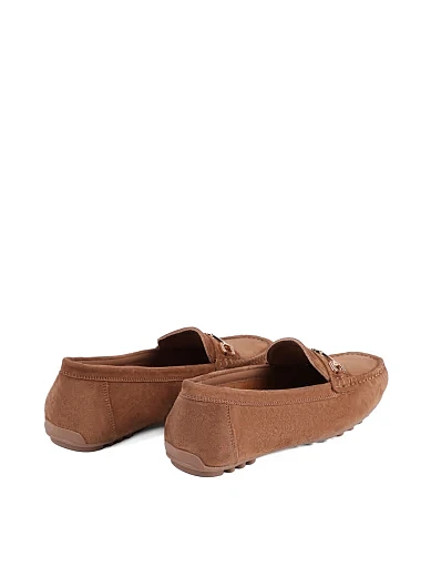 Жіночі мокасини Attizzare велюрові коричневі - фото 4 - Miraton