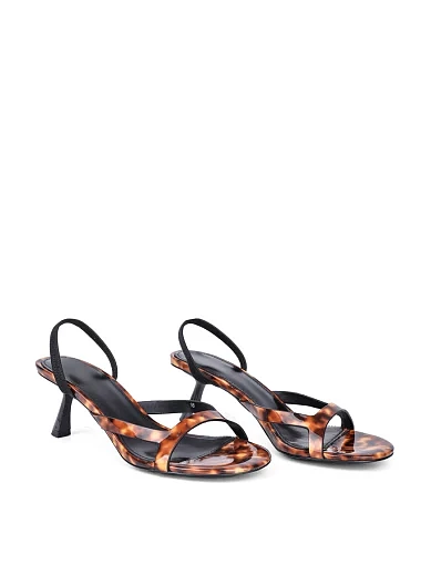 Жіночі босоніжки MIRATON лакові леопардові - фото 3 - Miraton