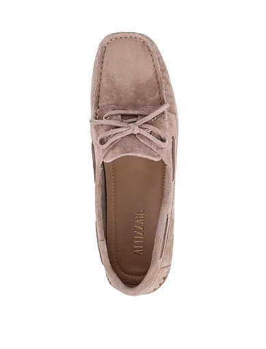Жіночі мокасини Attizzare велюрові коричневі - фото 6 - Miraton