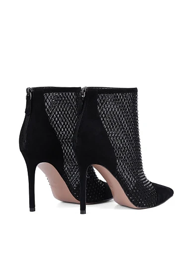 Жіночі черевики MIRATON велюрові чорні - фото 4 - Miraton